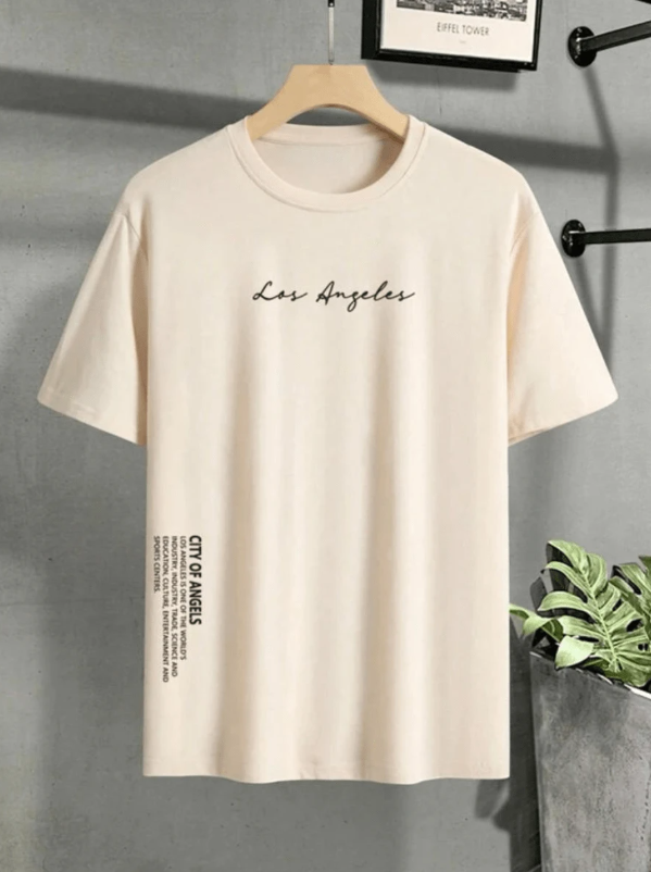 Camiseta Masculina Los Angeles 100% Algodão - Ninbus