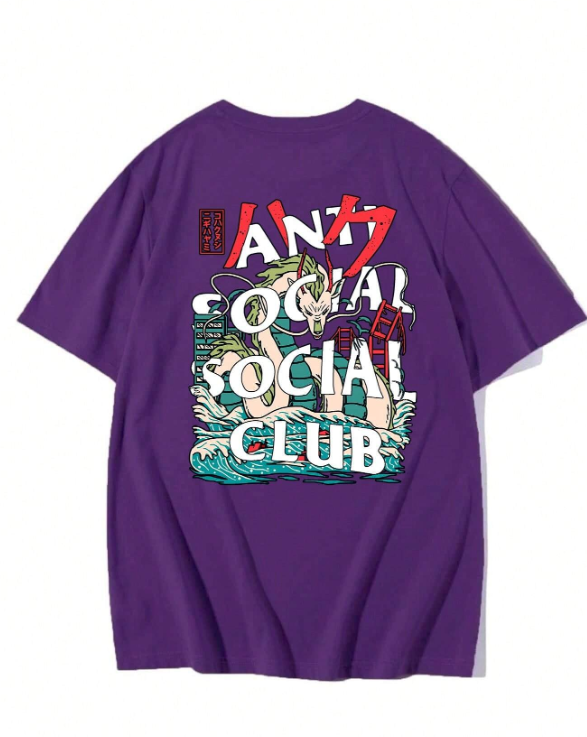 Camiseta Anti Social Social Club Dragão