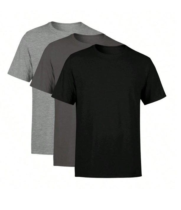 Kit 3 Camisetas Escuras Premium