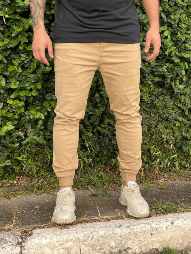 Beige Jogger Pants